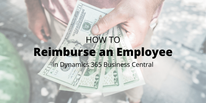 Reimbursing employees reimbursement blr